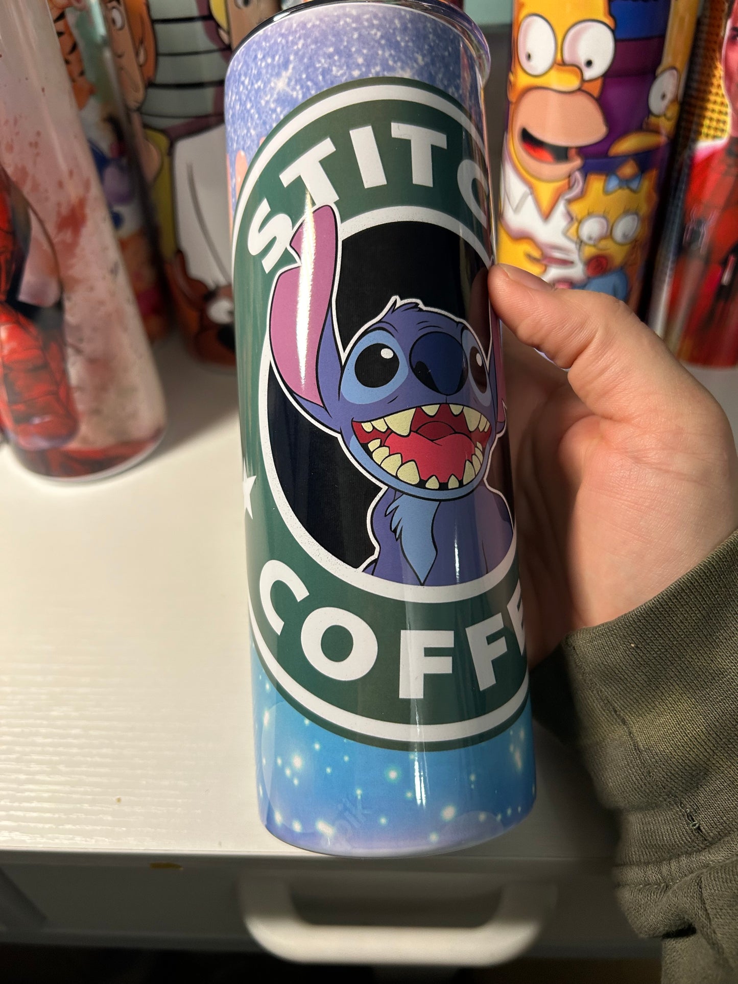 20oz Starbucks Stitch Skinny Tumbler