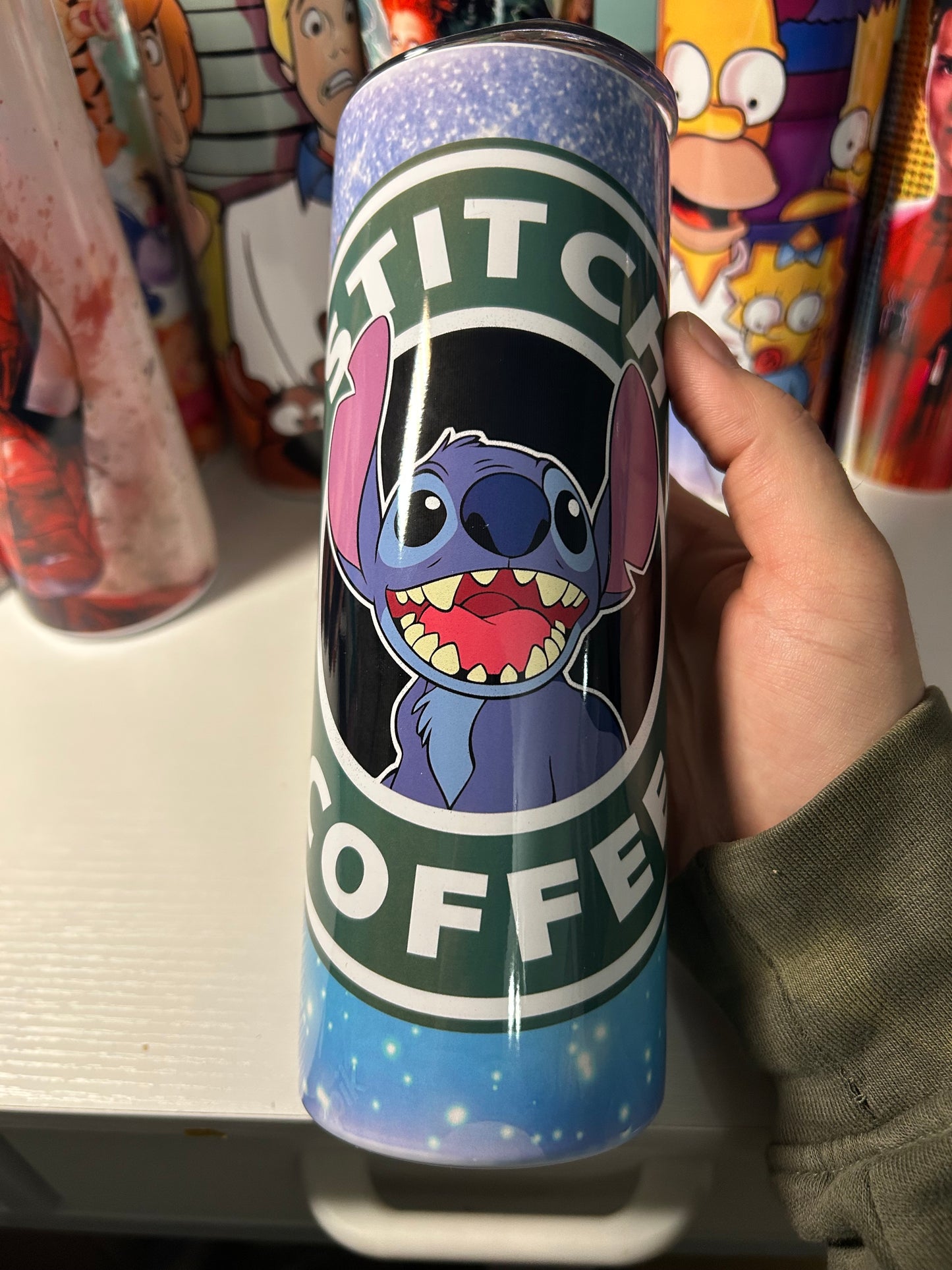 20oz Starbucks Stitch Skinny Tumbler