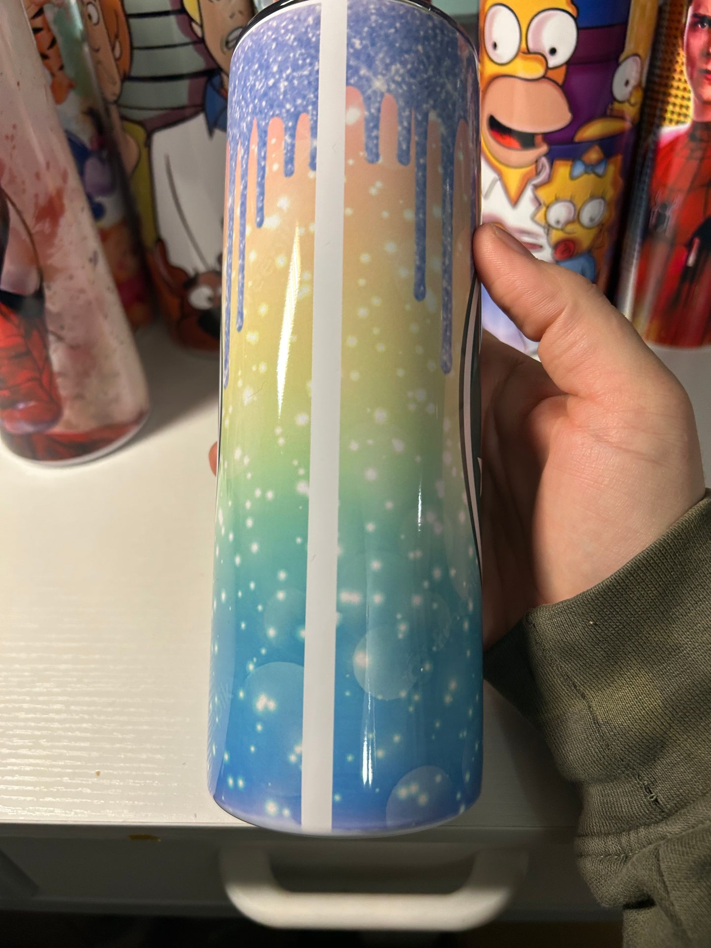20oz Starbucks Stitch Skinny Tumbler